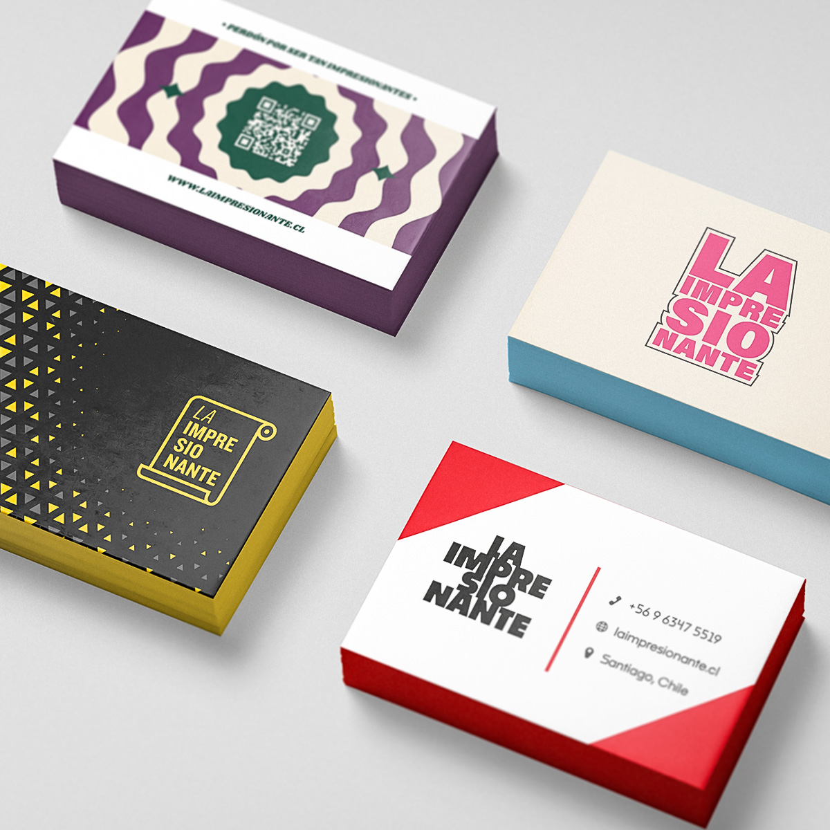 Tarjetas Borde Color