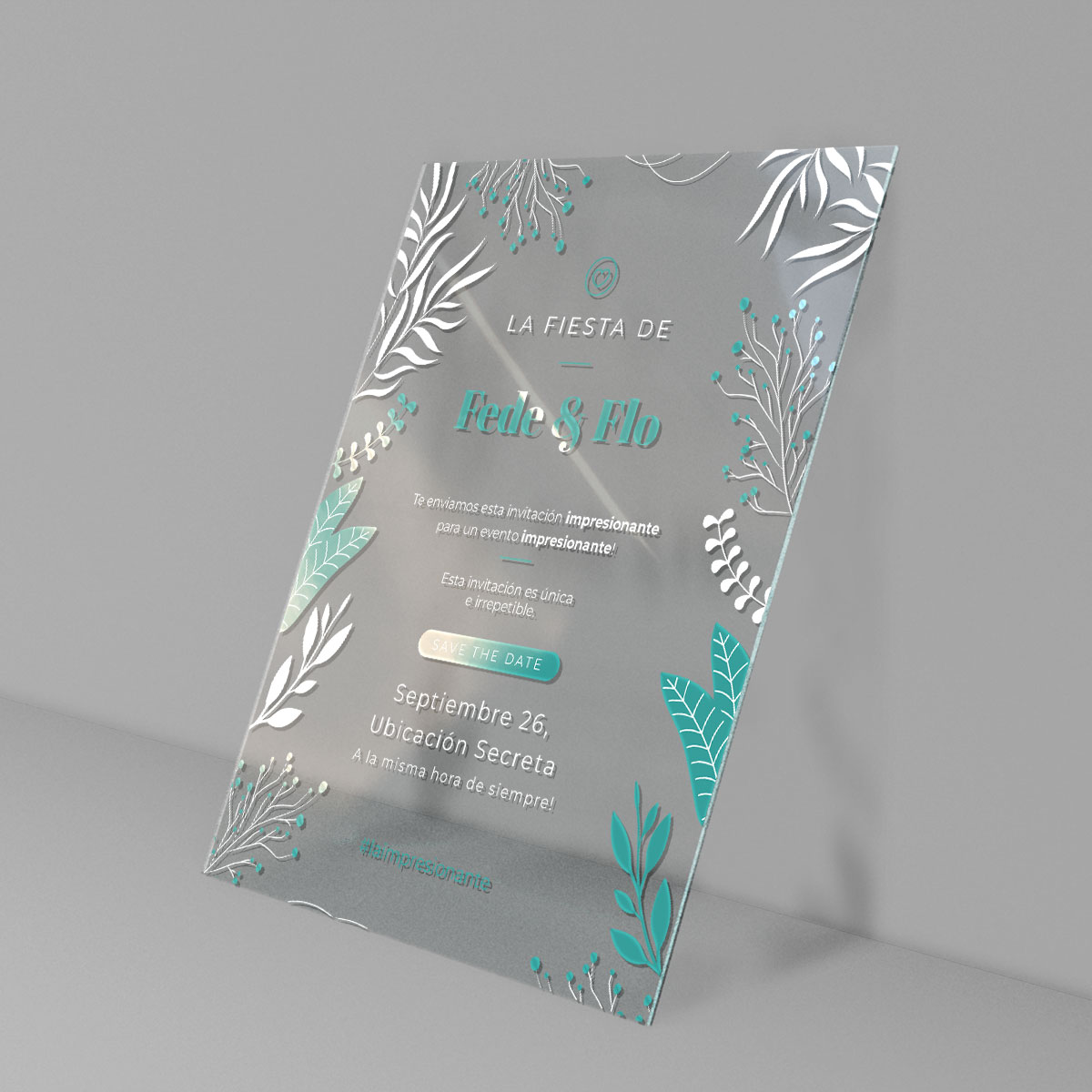 Invitaciones Acrílicas